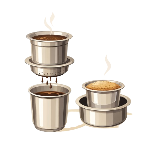 South Indian Filter – Traditional Stainless Steel Coffee Maker