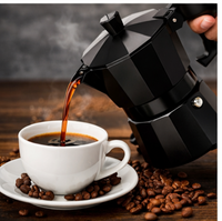 Moka Pot (Stovetop Coffee Maker) - (2-3 Cup)