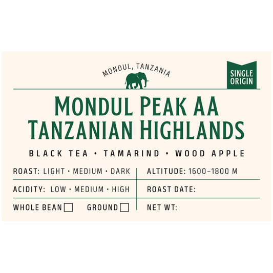 Mondul Peak AA - Tanzanian Highlands
