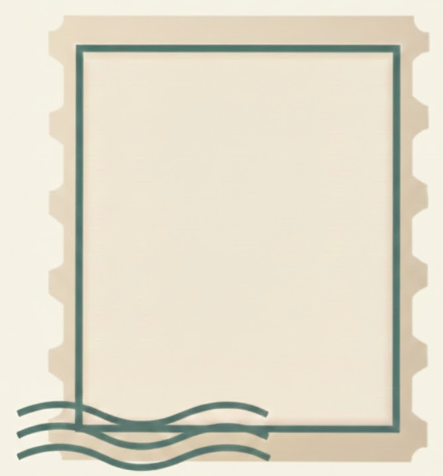 Postcard stamp